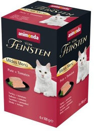 animonda vom Feinsten Katzenfutter Adult Mildes Menü Pute Paté 6 x 100g - 6 x 100 g – Bild 1 von 4