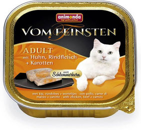 Animonda vom Feinsten Katzenfutter Adult Pastete Huhn und Rind 32 x 100g ohne Zucker mit hohem Fleischanteil - 32 x 100 g – Bild 1 von 7