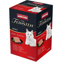 Produktbild von animonda vom Feinsten Katzenfutter Adult Paté Rind Getreidefrei 6 x 100g - 6 x 100 g
