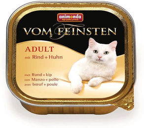 Animonda vom Feinsten Katzenfutter Adult Paté Rind und Huhn 32 x 100 g - 32 x 100 g – Bild 1 von 8