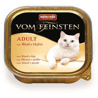 Produktbild von Animonda vom Feinsten Katzenfutter Adult Paté Rind und Huhn 32 x 100 g - 32 x 100 g