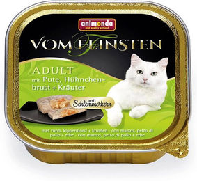 Animonda Vom Feinsten Katzenfutter Adult Pute und Huhn mit Schlemmerkern 32 x 100g getreidefrei - 32 x 100 g – Bild 1 von 8