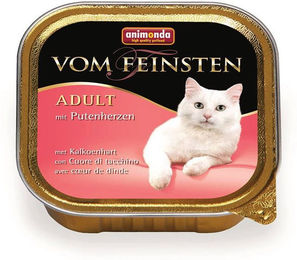 Animonda vom Feinsten Katzenfutter Adult Putenherzen Paté Getreidefrei 32 x 100 g - 32 x 100 g – Bild 1 von 9