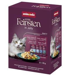 animonda Vom Feinsten Katzenfutter Adult Raffinesse in Gelee Mixpaket aus dem Wasser 12x85g und 24x85g – Bild 1 von 1