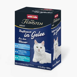 animonda vom Feinsten Katzenfutter Adult Stückchen in Gelee Huhn und Fisch Getreidefrei Ohne Zucker 12 x 85 g – Bild 1 von 4
