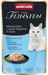 Produktbild von animonda vom Feinsten Katzenfutter Hühnchenfilet und Thunfisch in Sauce für Adult 18x50g