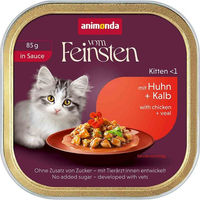 Produktbild von animonda vom Feinsten Katzenfutter Kitten Huhn und Kalb in Sauce 16x85 g