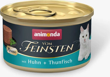 Animonda Vom Feinsten Katzenfutter Mousse Adult Huhn und Thunfisch 12 x 85 g getreidefrei - 12 x 85 g – Bild 1 von 7