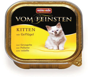 Animonda vom Feinsten Kitten Katzen Nassfutter Geflügel Paté Getreidefrei Ohne Zucker 32 x 100g - 32 x 100 g – Bild 1 von 8