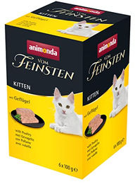 animonda vom Feinsten Kitten Katzen Nasspaste mit Geflügel getreidefrei 6 x 100 g - 6 x 100 g – Bild 1 von 4
