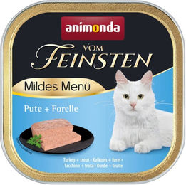 Animonda Vom Feinsten Mildes Menü Katzen Nassfutter Pute und Forelle Adult 32 x 100g - 32 x 100 g – Bild 1 von 4