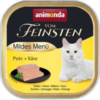 Produktbild von Animonda Vom Feinsten Mildes Menü Pute und Käse Nassfutter für adulte Katzen 32 x 100 g getreidefrei und ohne Zucker - 32 x 100 g
