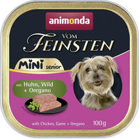 Produktbild von Animonda Vom Feinsten Mini Senior Hund Nassfutter Huhn und Wild mit hohem Fleischanteil 32 x 100 g - 32 x 100 g