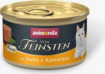 Animonda vom Feinsten Mousse Katzenfutter Adult Huhn und Kaninchen getreidefrei 12 x 85 g - 12 x 85 g – Bild 1 von 11
