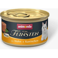 Produktbild von Animonda vom Feinsten Mousse Katzenfutter Adult Huhn und Kaninchen getreidefrei 12 x 85 g - 12 x 85 g