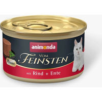 Produktbild von Animonda Vom Feinsten Mousse Katzenfutter Adult Rind und Ente getreidefrei 12 x 85 g - 12 x 85 g