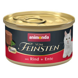 Produktbild von animonda vom Feinsten Mousse Rind und Ente Hundefutter 24x85g