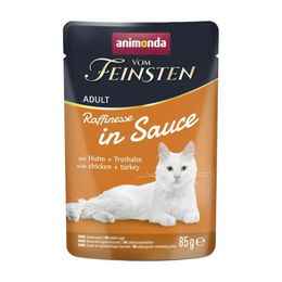 animonda vom Feinsten Nassfutter Adult Stückchen in Sauce Huhn und Truthahn 24 x 85 g – Bild 1 von 3