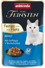 Produktbild von animonda vom Feinsten Nassfutter für Katzen Adult Geflügel mit Seelachsfilet 18x85g