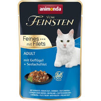 Produktbild von animonda vom Feinsten Nassfutter für Katzen Adult Geflügel mit Seelachsfilet 18x85g