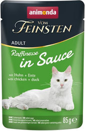 Produktbild von animonda vom Feinsten Nassfutter für Katzen Adult Huhn und Ente in Sauce 24x85g