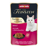 Produktbild von animonda vom Feinsten Nassfutter für Katzen Adult Kalb mit Hühnchenfilet 36x85g