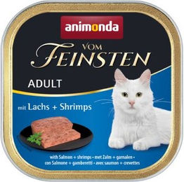 Produktbild von animonda Vom Feinsten Nassfutter für Katzen Adult Lachs und Garnele Paté 32x100 g