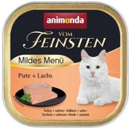 Produktbild von animonda Vom Feinsten Nassfutter für Katzen Adult Pute und Lachs 32x100 g
