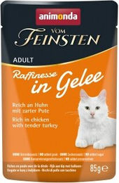 Produktbild von animonda vom Feinsten Nassfutter Katze Adult Huhn mit Pute in Gelee ohne Zucker 24x85 g