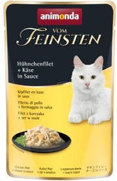 animonda vom Feinsten Nassfutter Katze Adult Huhn und Rind Stückchen in Sauce 18x50g - 18 x 50 g – Bild 1 von 1