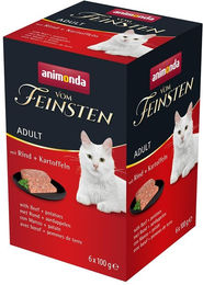 Produktbild von animonda vom Feinsten Nassfutter Katze Adult Rind mit Kartoffeln Paté 32x100g