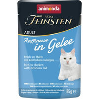 Produktbild von Animonda vom Feinsten Raffinesse Katzen Nassfutter Adult Huhn und Kabeljau in Gelee 24 x 85 g - 24 x 85 g