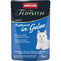 Produktbild von Animonda vom Feinsten Raffinesse Katzen Nassfutter Adult Huhn und Lachs in Gelee 24 x 85 g - 24 x 85 g