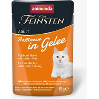 Produktbild von animonda vom Feinsten Raffinesse Katzennassfutter Adult Huhn und Pute in Gelee 24 x 85 g