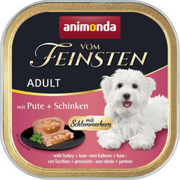 Animonda vom Feinsten Schlemmerkern Adult Nassfutter für Katzen Pute und Schinken Paté Getreidefrei 22x150g - 22 x 150 g – Bild 1 von 2