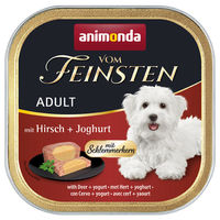 Produktbild von Animonda Vom Feinsten Schlemmerkern Hund Adult Hirsch mit Joghurt Getreidefrei 22 x 150 g - 22 x 150 g