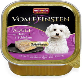 Animonda Vom Feinsten Schlemmerkern Hundefutter Adult Huhn mit Ei und Schinken 22 x 150 g - 22 x 150 g – Bild 1 von 6