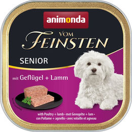 Animonda Vom Feinsten Senior Hundefutter Geflügel und Lamm 22 x 150 g Schalen – Bild 1 von 2