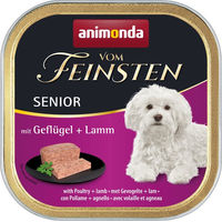 Produktbild von Animonda Vom Feinsten Senior Hundefutter Geflügel und Lamm 22 x 150 g Schalen
