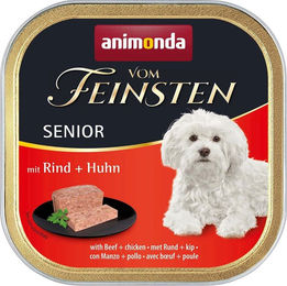 Animonda Vom Feinsten Senior Hundefutter Pastete Rind und Huhn getreidefrei und ohne Zucker 22 x 150 g - 22 x 150 g – Bild 1 von 4