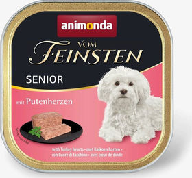 Animonda Vom Feinsten Senior Hundefutter Putenherzen Pastete Getreidefrei 22 x 150 g - 22 x 150 g – Bild 1 von 5