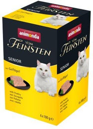 animonda vom Feinsten Senior Katzen Nassfutter Geflügel Paté 6 x 100 g - 6 x 100 g – Bild 1 von 3