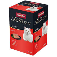 Produktbild von animonda vom Feinsten Senior Katzen Nassfutter Rind Paté 6 x 100g getreidefrei und glutenfrei - 6 x 100 g