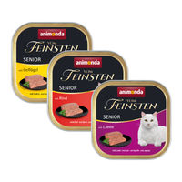 Produktbild von Animonda Vom Feinsten Senior Katzenfutter Geflügel Rind Lamm Schalen 32 x 100 g