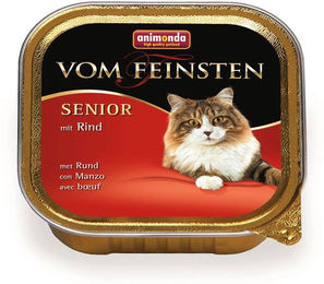 Animonda vom Feinsten Senior Katzenfutter Paté mit Rind und Huhn, getreidefrei, 32 x 100 g - 32 x 100 g – Bild 1 von 11