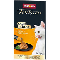 Produktbild von animonda vom Feinsten Snack Cream Huhn mit Katzengras für Katzen 30x15g