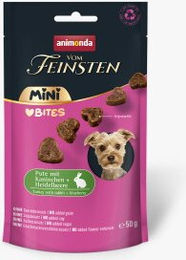 animonda vom Feinsten Snack Hund Adult Mini Love Bites Pute mit Kaninchen und Heidelbeere 6x50 g – Bild 1 von 1