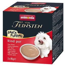 Animonda Vom Feinsten SnackPudding Rind Hund getreidefrei ohne Konservierungsstoffe 30 x 85 g - 3 x 85 g – Bild 1 von 2