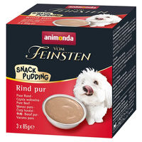 Produktbild von Animonda Vom Feinsten SnackPudding Rind Hund getreidefrei ohne Konservierungsstoffe 30 x 85 g - 3 x 85 g