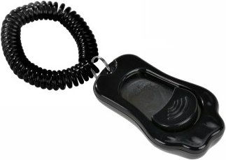 Produktbild von AniOne Doppel Clicker für das Hundetraining aus Kunststoff in Schwarz